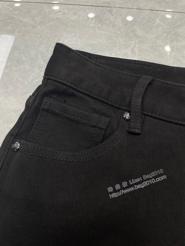Louisvuitton路易威登Lv專門店2023FW新款純黑立體剪裁牛仔褲 男女同款 tzy3073
